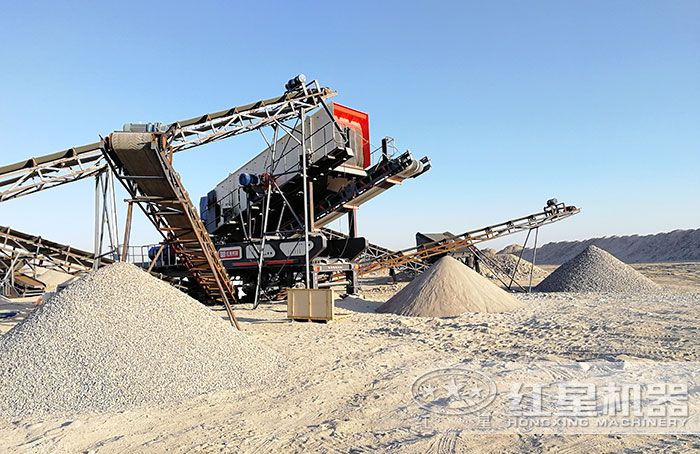 移動制沙生產(chǎn)線流程