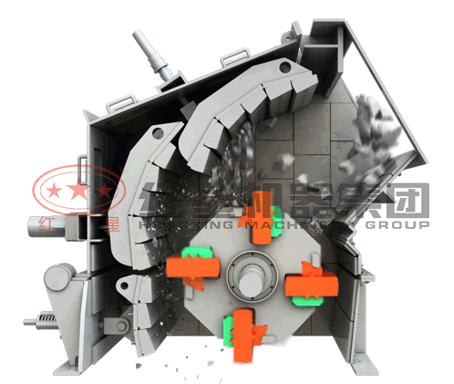 反擊破處理物料示意圖