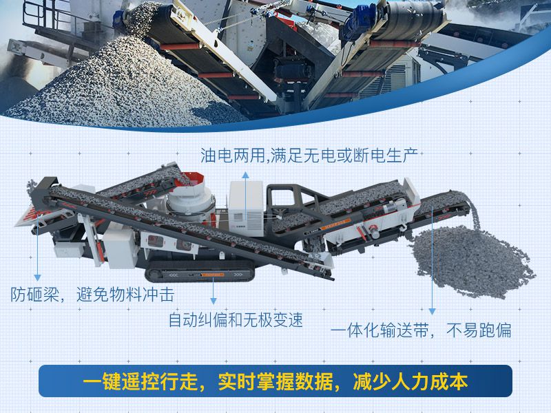 履帶式移動破碎站的優(yōu)勢