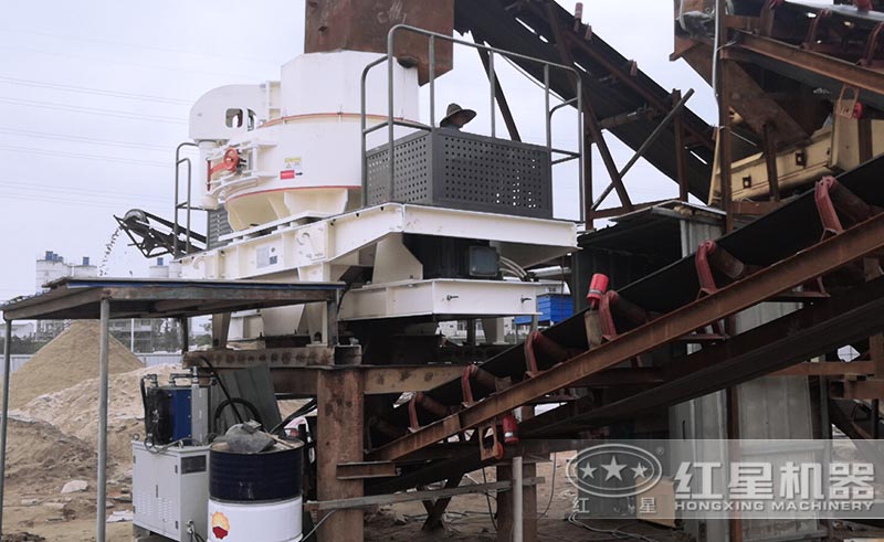 節能制砂機安裝中