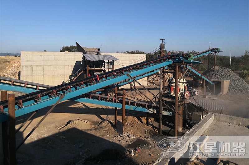 廣東風化石制砂生產(chǎn)現(xiàn)場