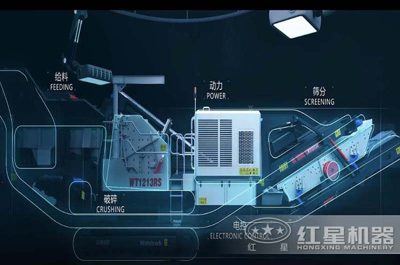 履帶移動(dòng)反擊式破碎機(jī)