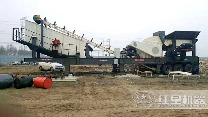 移動式重錘破碎機現場