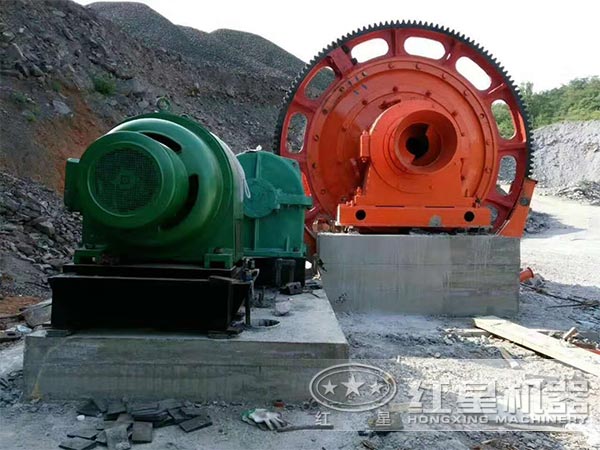 棒磨式制砂機現(xiàn)場