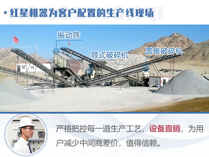 紅星為客戶配置的生產線現場