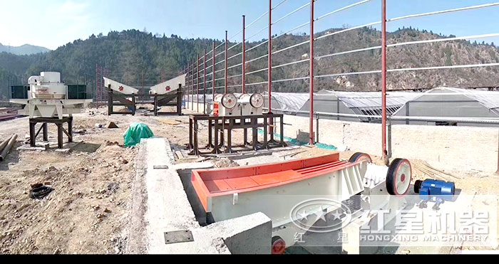 VSI7611制砂機制沙現場