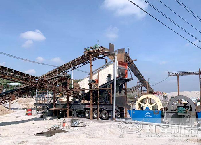 移動制沙洗沙現場