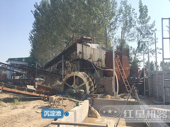 人工沙洗沙設備環保作業現場