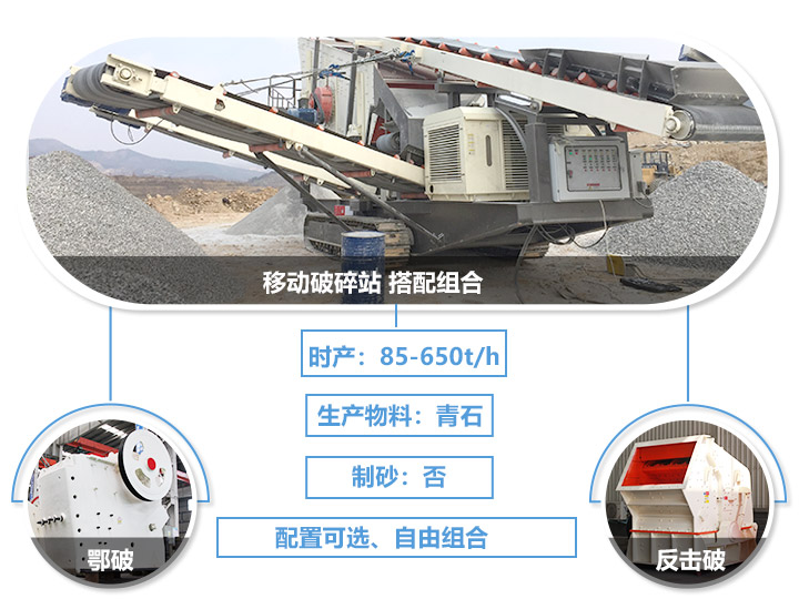移動(dòng)破碎機(jī)配置效果圖