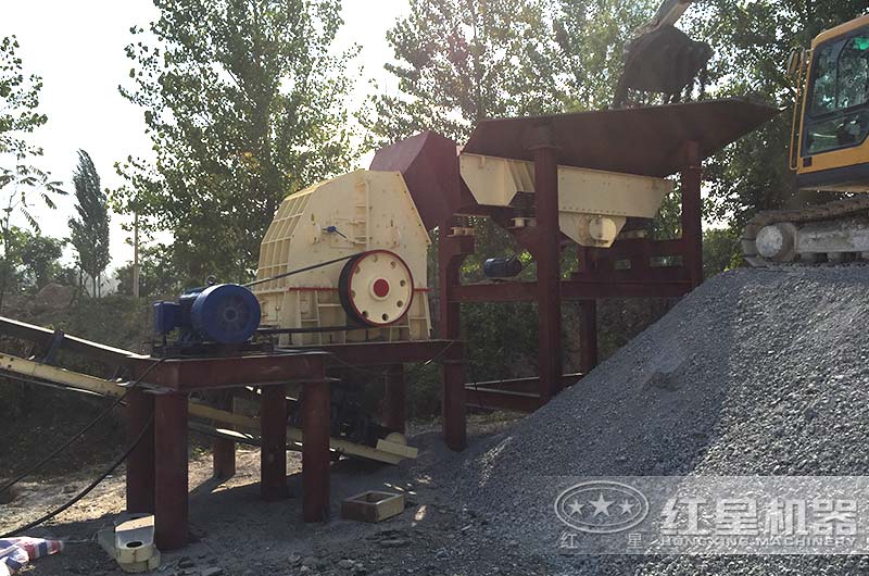 河北錘破制砂生產線現場