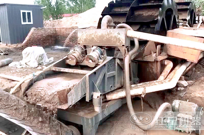 細沙回收機作業現場