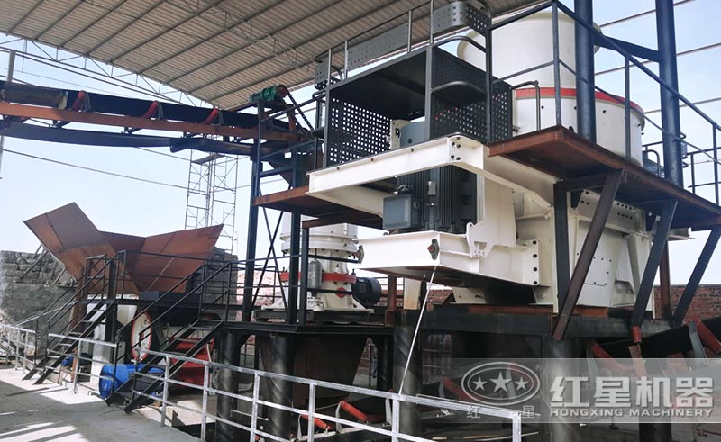 固定式時產(chǎn)200噸的人工砂石設備安裝中