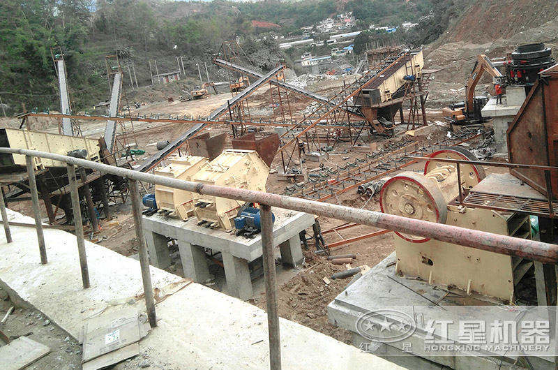 1315反擊破生產線安裝現場