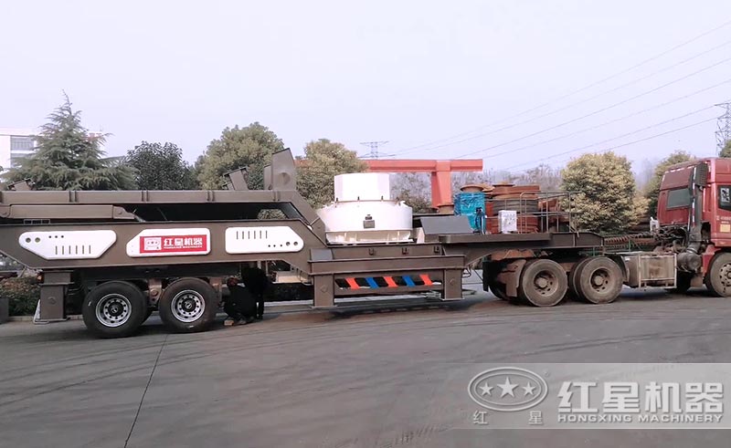 移動式鵝卵石制砂機械設備