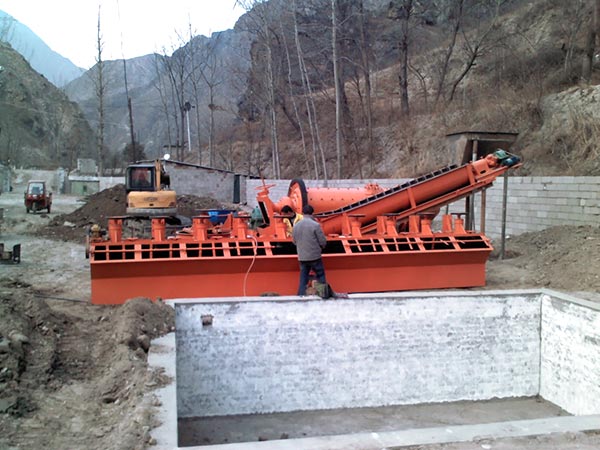 紅星機器山東用戶浮選機安裝現場