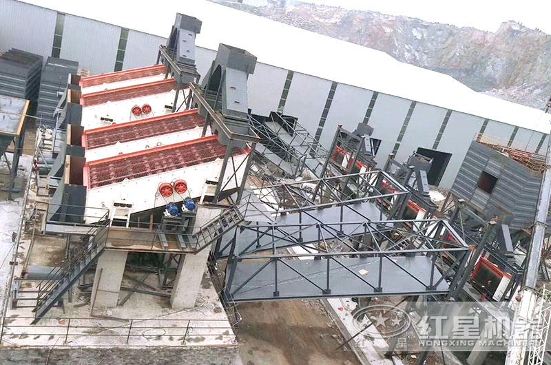 篩分機生產線現場