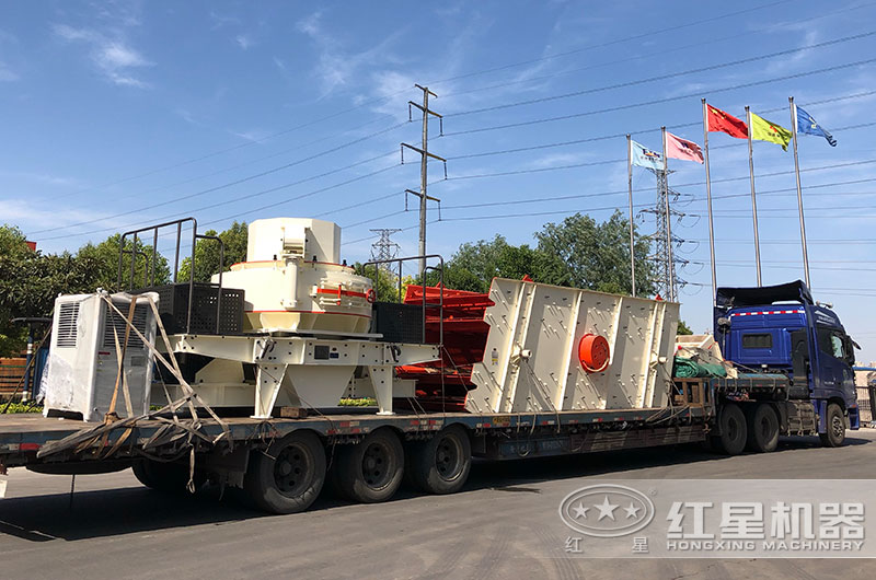 紅星風化石制砂機發貨