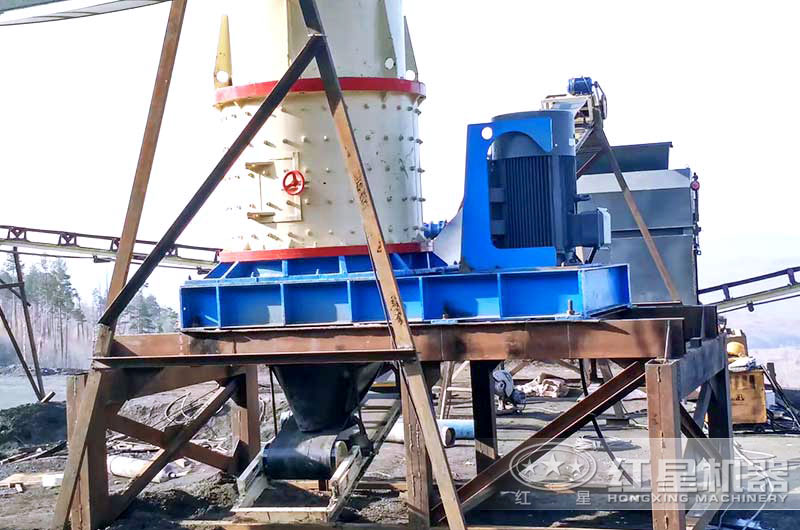 立軸制砂機現場