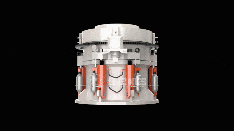 圓錐破碎機(jī)3D工作原理