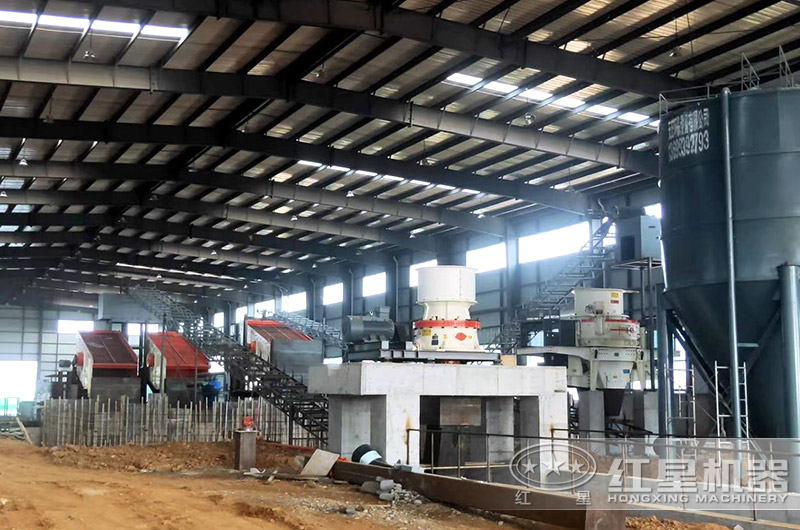 閉路破碎生產線，破碎篩分現場