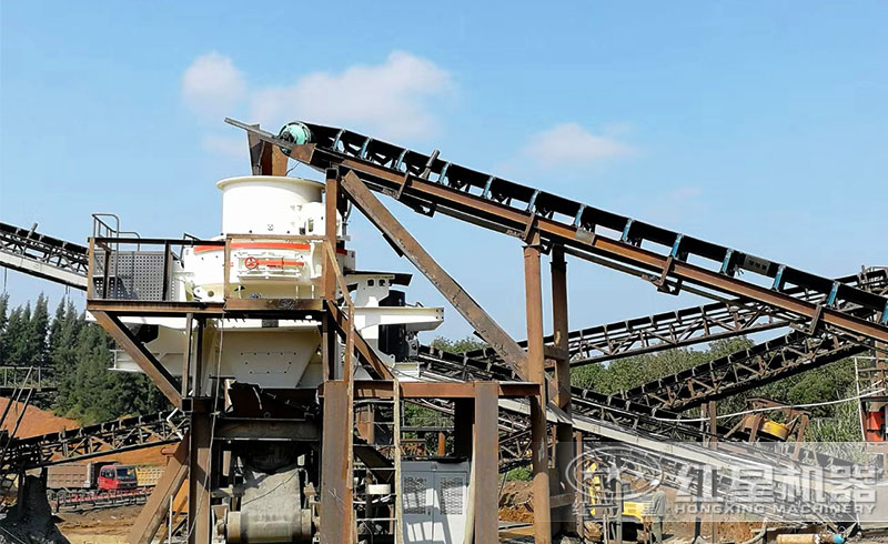 立式制砂機現場