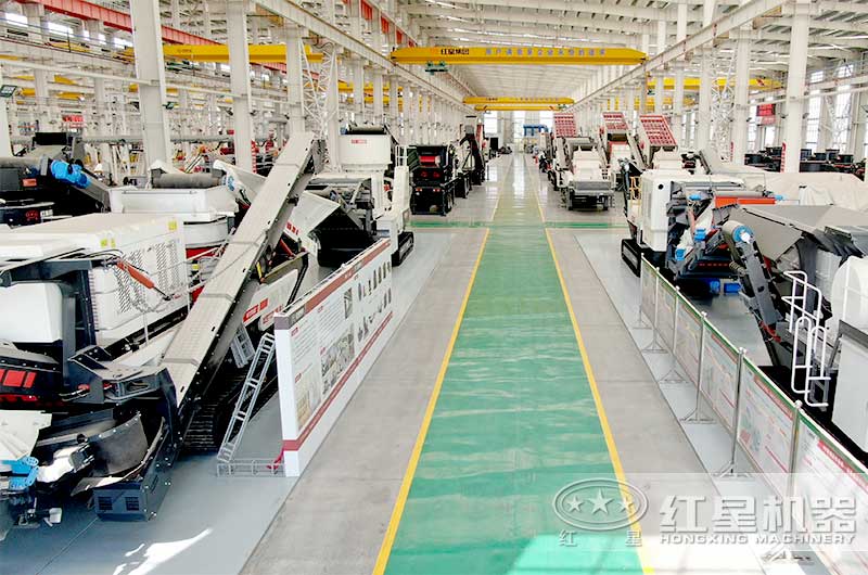 紅星機器移動式制砂機車間任憑參觀 紅星機器移動式制砂機車間任憑參觀