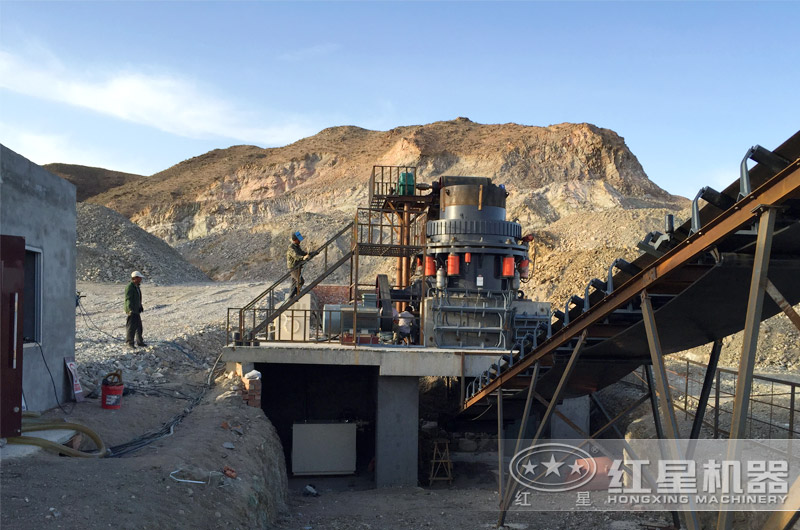 1200圓錐破碎機現場實拍