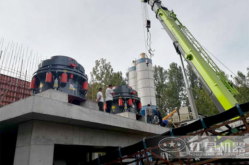 圓錐破碎機現場實拍