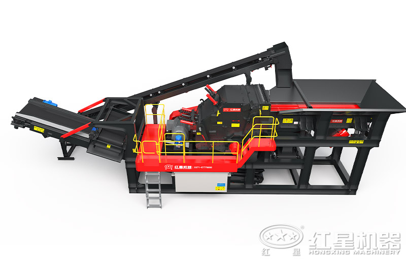 模塊框架式小型移動反擊石頭破碎機