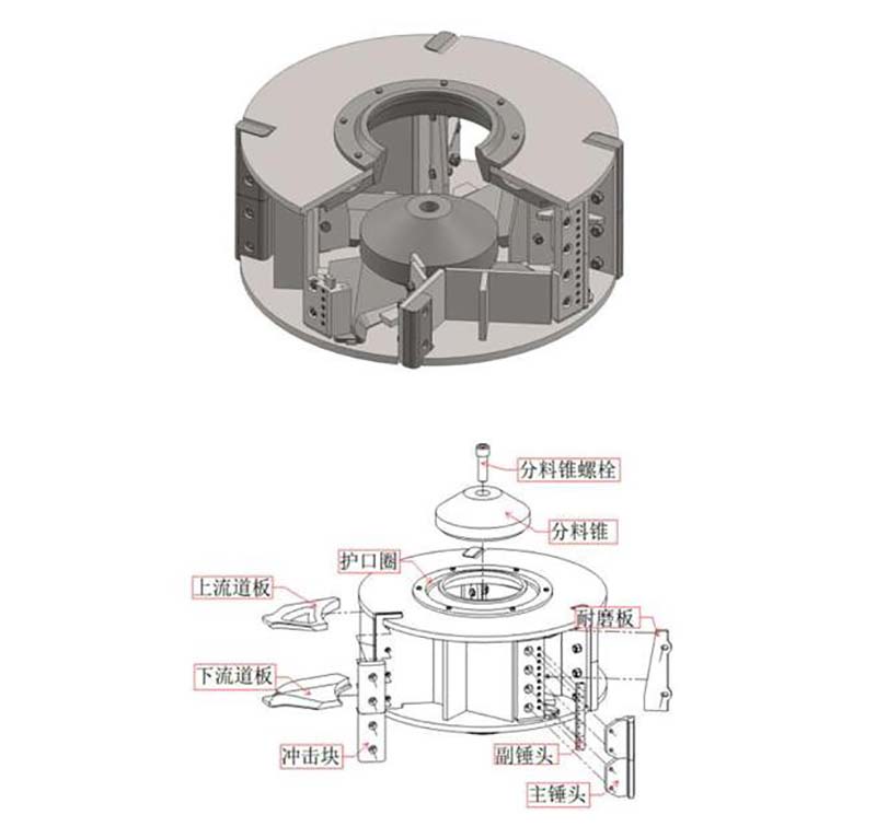 VSI7A制砂機(jī)四口葉輪設(shè)計(jì)圖