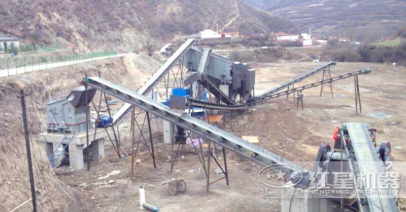煤矸石制砂機器現場三
