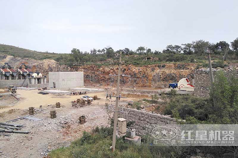 輝縣青石制砂生產線現場 輝縣青石制砂生產線現場
