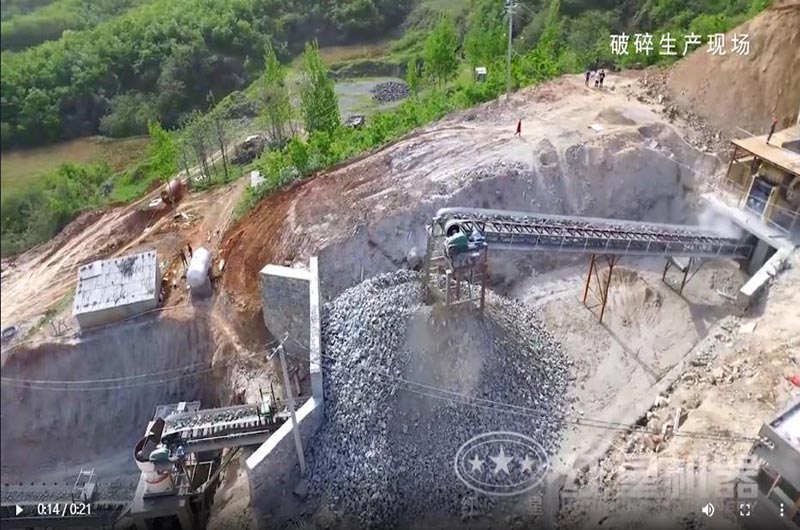 青石破碎現場實拍
