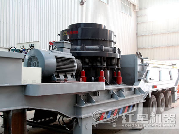 200tph移動圓錐破碎機廠區圖