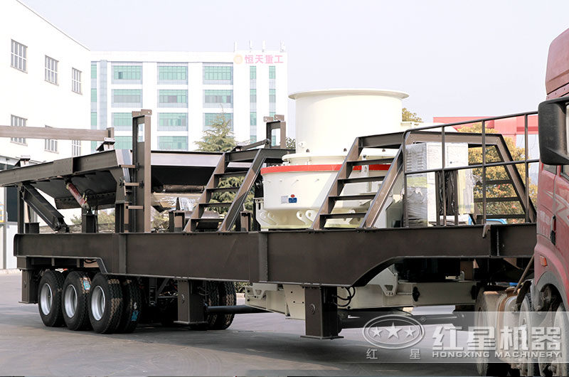 大型移動式制砂機發貨了