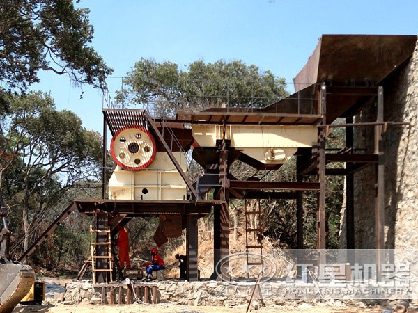 鐵礦石50-1000噸/小時生產線現場作業圖