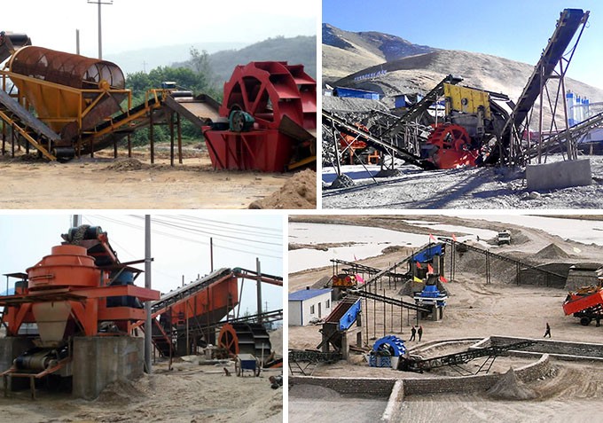 洗砂機(jī)現(xiàn)場作業(yè)圖