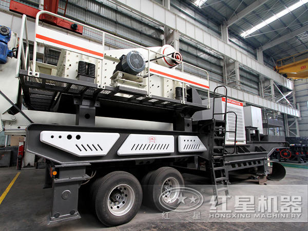 河卵石移動破碎站