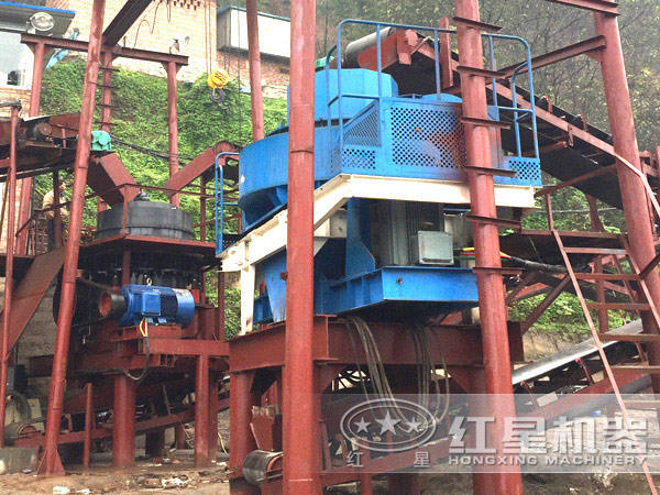 人工砂生產現場