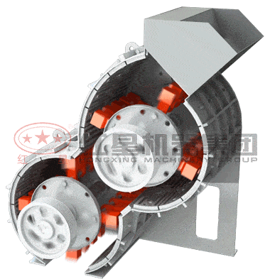 雙級煤矸石粉碎機結構和工作原理