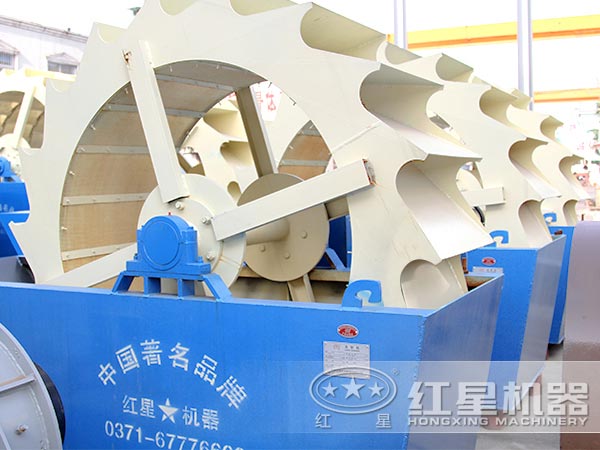 排列整齊的洗砂機