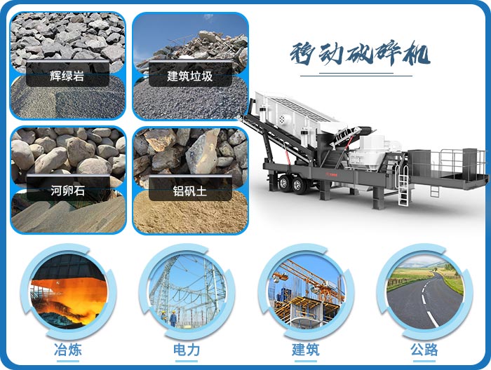輪胎移動破碎機機廠區(qū)