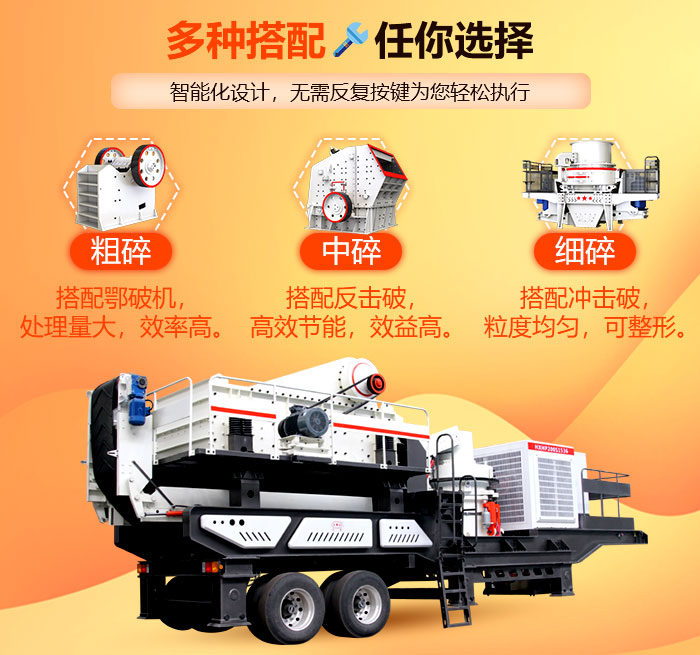 輪式移動破碎站多種搭配可選