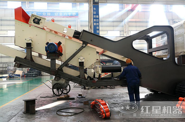 環(huán)保移動破碎站組裝圖