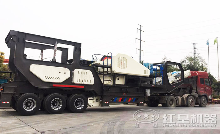 輪胎移動礦石機發貨圖