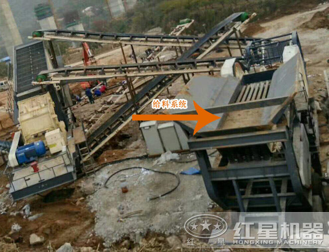 流動粉砂機的給料系統