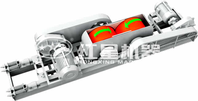 小型對輥式破碎機破碎物料展示