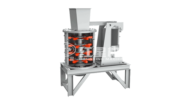 復合式破碎機處理煤塊示意圖