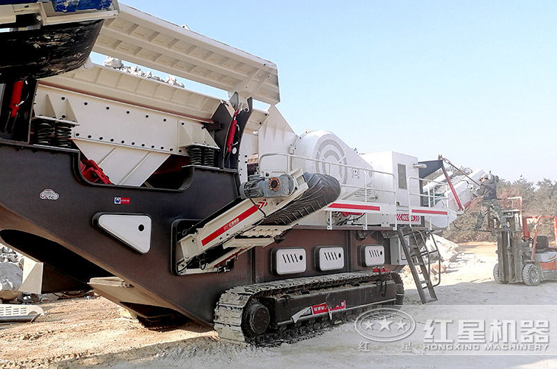 廣元履帶移動破碎站作業現場