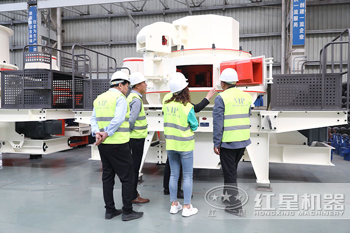 用戶參觀石子制沙機
